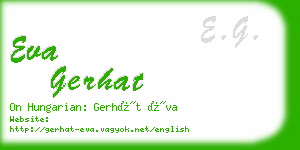 eva gerhat business card